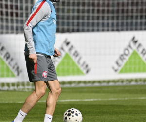 Trening reprezentacji Polski przed meczem ze Szwecją