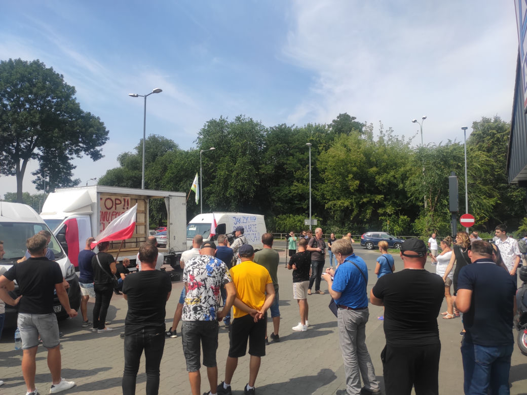 Protest producentów papryki w Radomiu