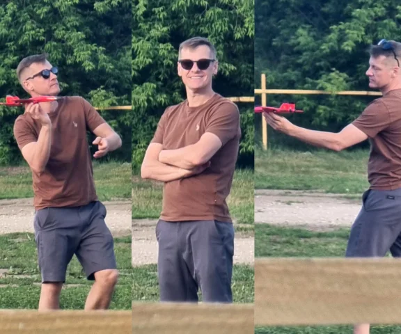 Tak Marcin Mroczek z M jak Miłość bawi się z synem. Nagle maszyna spadła