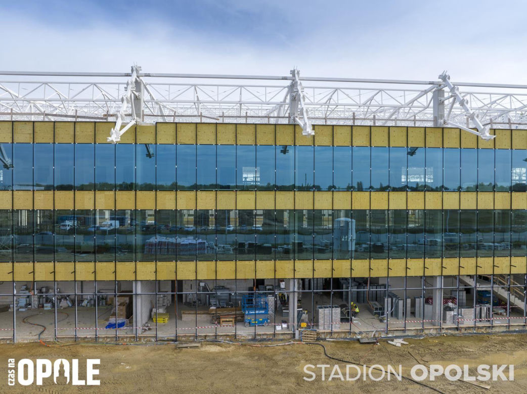 Stadion Opolski w budowie. Najnowsze zdjęcia