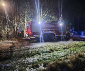 Pożar budynku w miejscowości Bartoszówka w powiecie grodziskim