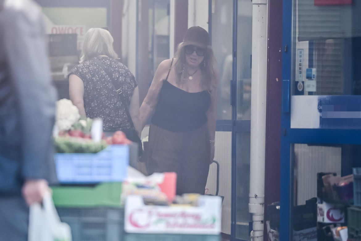 Agnieszka Perepeczko wystroiła się na bazar