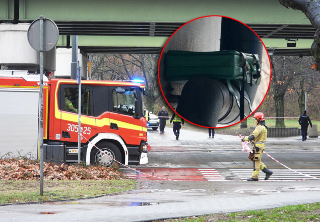 Kolejna akcja pirotechników. Tajemniczy pakunek ukryty pod wiaduktem w Warszawie