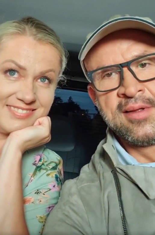 M jak miłość odcinek 1618 na planie. Marzenka (Olga Szomańska), Andrzejek (Tomasz Oświeciński)