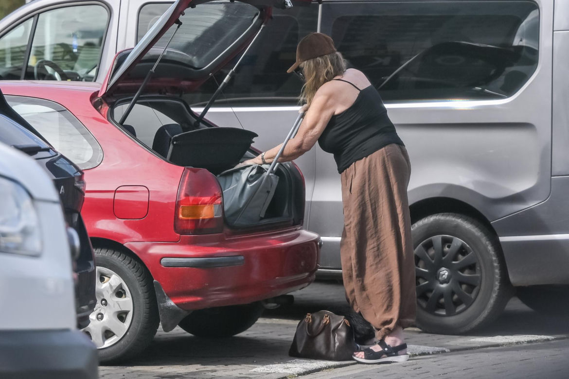 Agnieszka Perepeczko wystroiła się na bazar