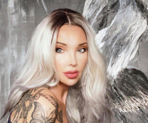 Eva Minge wbiła sobie 46 igieł w twarz