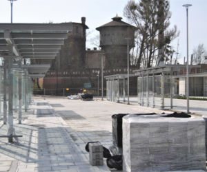 Remont przed dworcem PKP w Iławie - marzec 2020