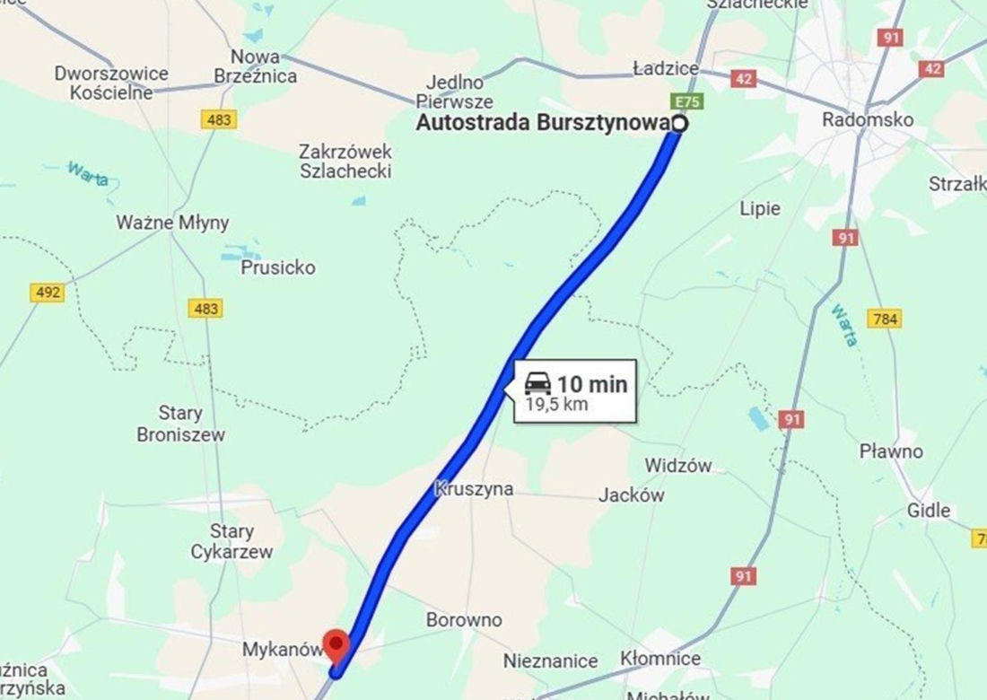 Odcinkowy pomiar prędkości na A1