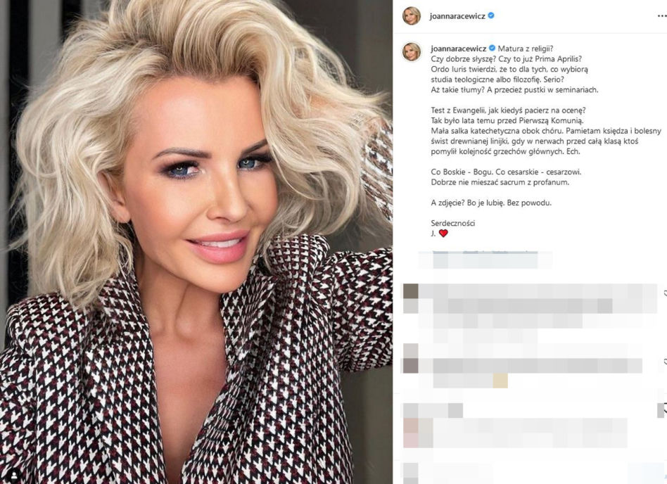 Joanna Racewicz pozywa fana, który nazwał ją "blondyną z pornola"