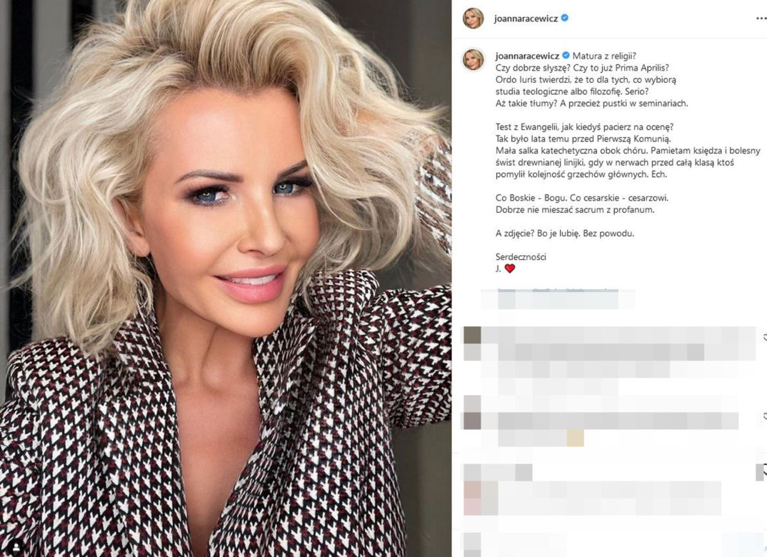 Joanna Racewicz pozywa fana, który nazwał ją "blondyną z pornola"