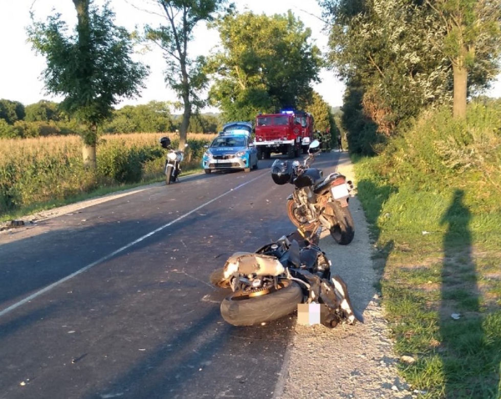 Pantalowice. Tragiczny wypadek motocyklisty [ZDJĘCIA]
