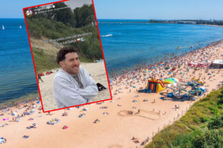 Włoch odwiedził polskie morze. Tego po Bałtyku zupełnie się nie spodziewał!