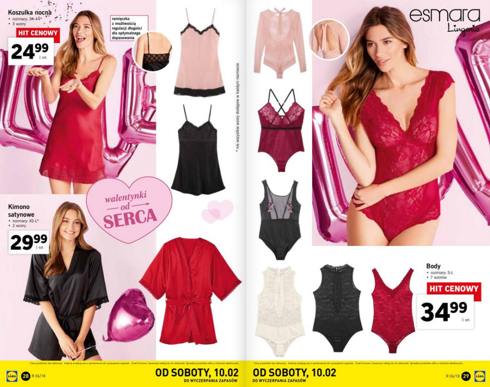 Oferta walentynkowa w Lidlu