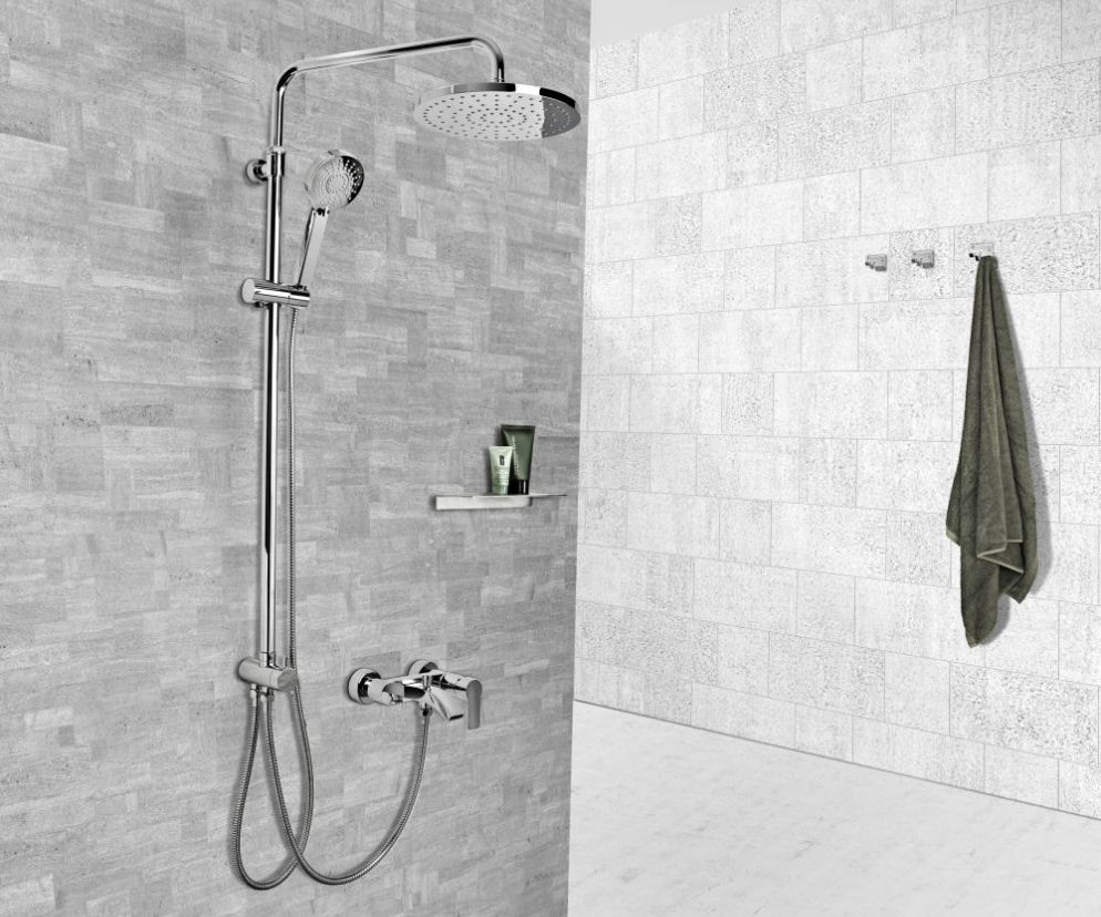 System natryskowy Universe Pro i bateria wannowo-natryskowo Palma