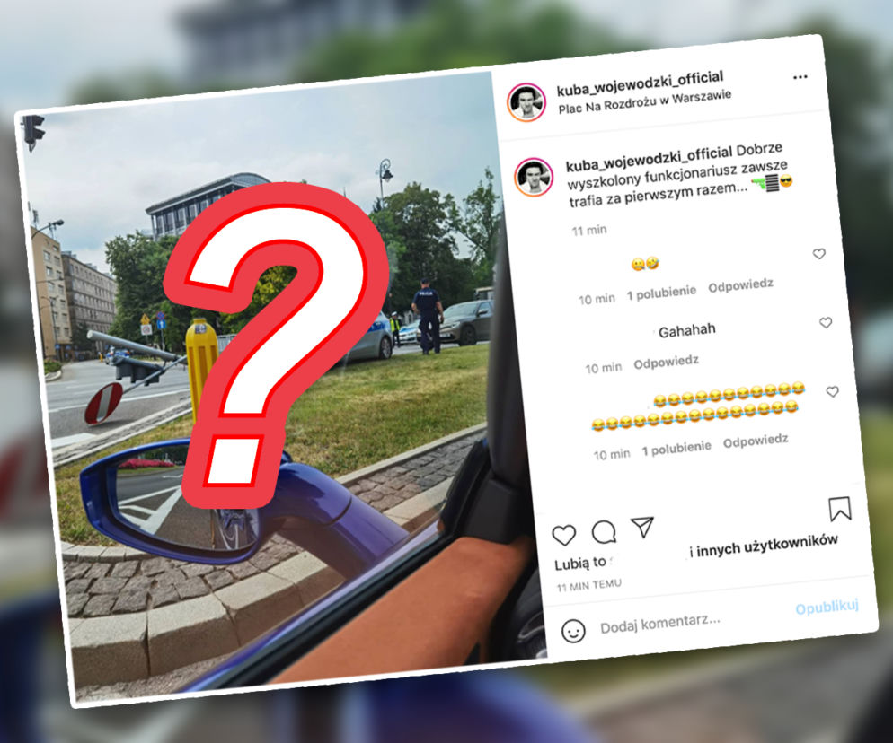Kuba Wojewódzki ma okazję, by pośmiać się z policjantów