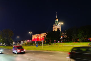 Nowa iluminacja Zamku Książąt Pomorskich w Szczecinie