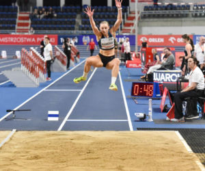 Halowe mistrzostwa Polski w Kujawsko-Pomorskiej Arenie Toruń. Zdjęcia kibiców i zawodników