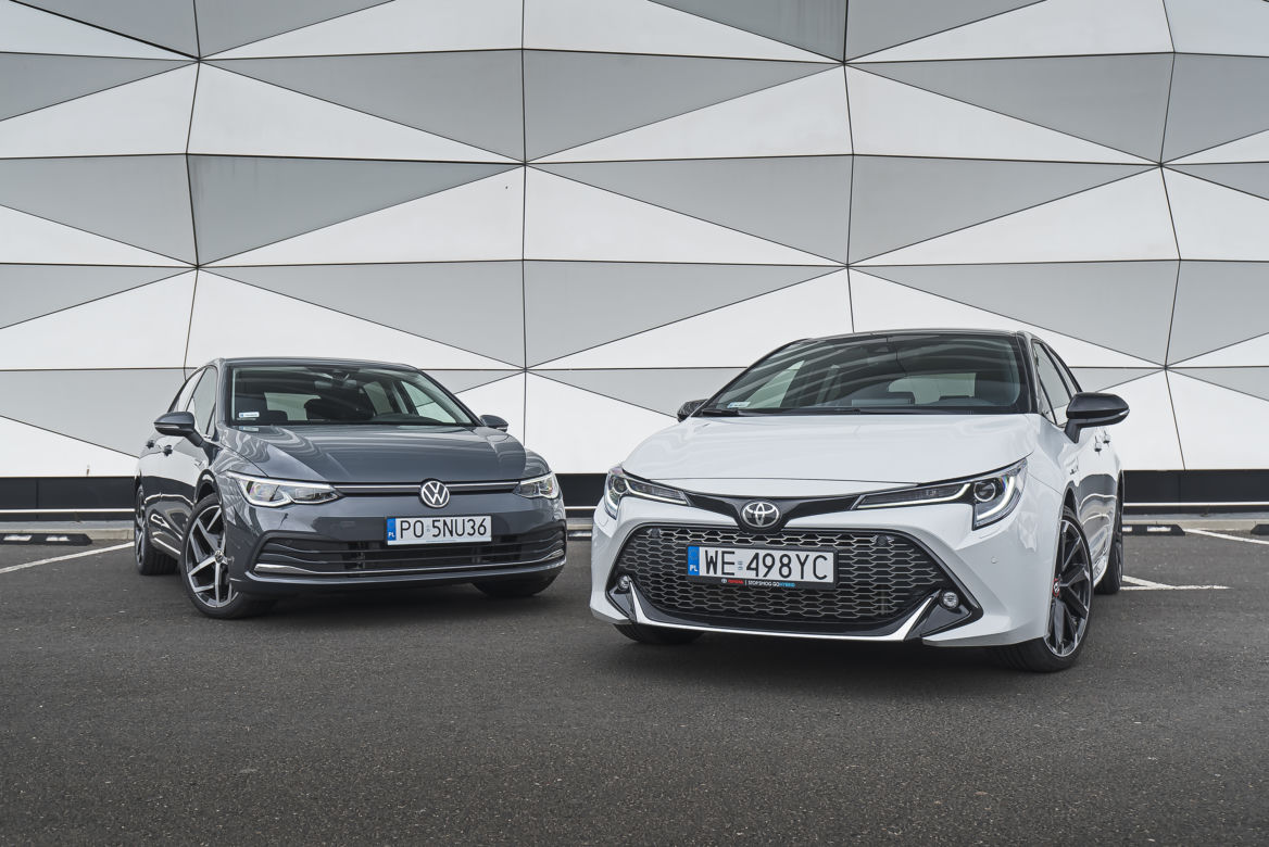 Toyota Corolla GR Sport 2.0 Hybrid Dynamic Force 184 KM e-CVT vs. Volkswagen Golf 8 1.5 eTSI 150 KM Style DSG7