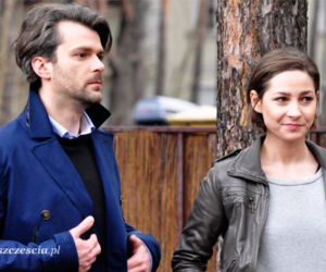 	Barwy szczęścia. Marlena (Magdalena Grąziowska), Czarek (Michał Kitliński)