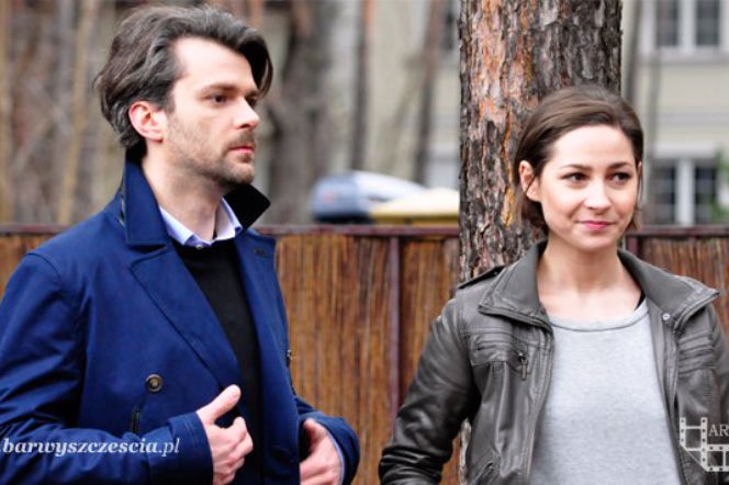 	Barwy szczęścia. Marlena (Magdalena Grąziowska), Czarek (Michał Kitliński)