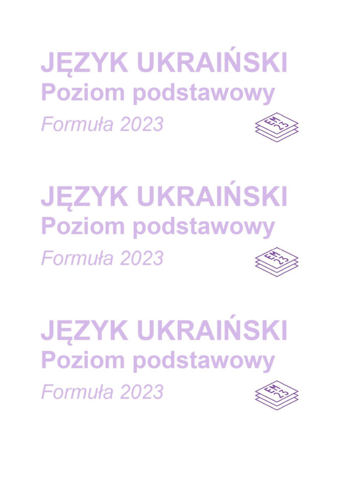Matura 2026: język ukraiński - arkusz CKE