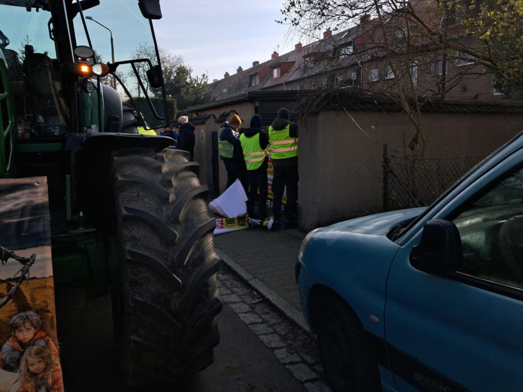 Wielki protest rolników wokół Wrocławia. Protestujący byli u prezydenta Jacka Sutryka   