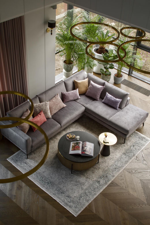 Salon w stylu modern classic