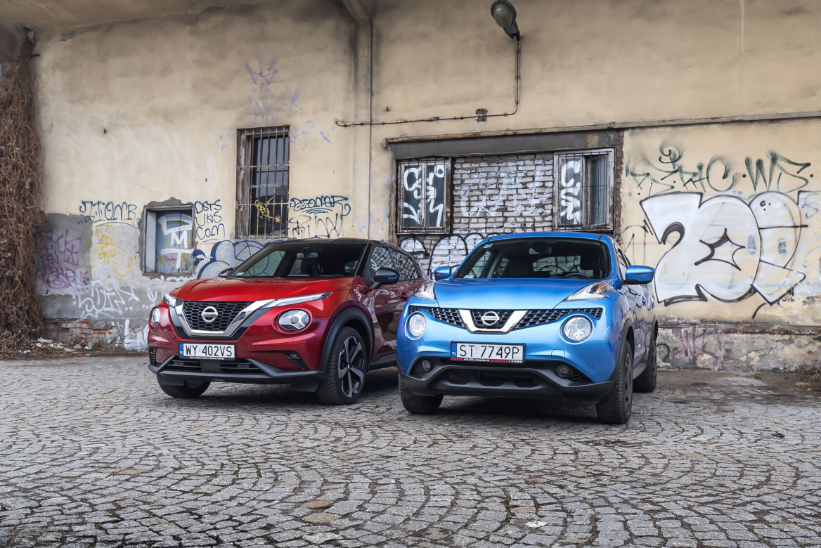 Nissan Juke pierwszej i drugiej generacji 