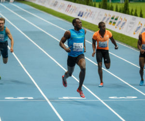 Usain Bolt podczas Memoriału Kamili Skolimowskiej
