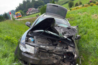 Dramat na Podkarpaciu. Zderzenie motocykla z autem, nie żyje jedna osoba