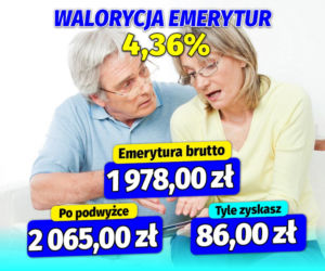Waloryzacja 4,36 proc.