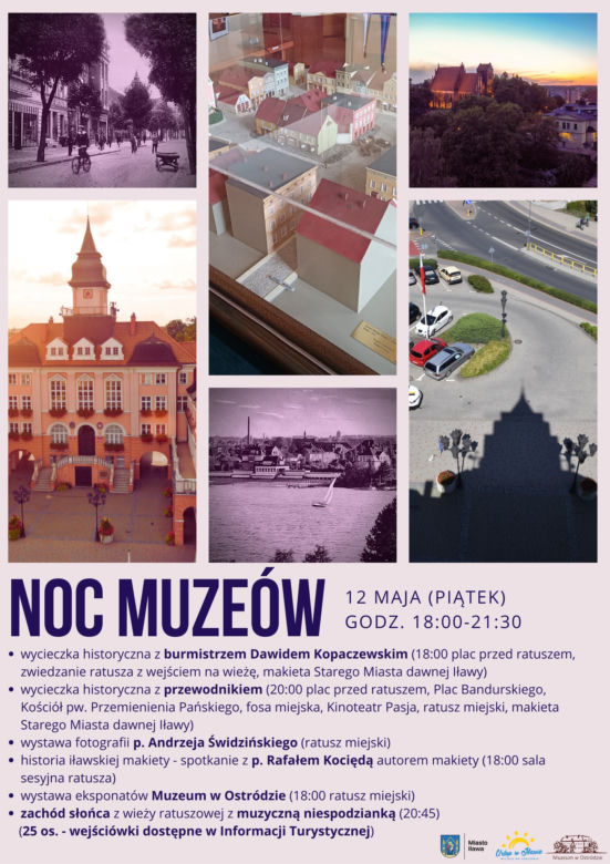 Noc muzeów Iława 2023 - plakaty