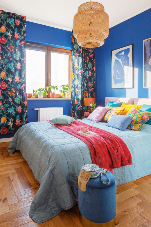 Sypialnia w stylu boho