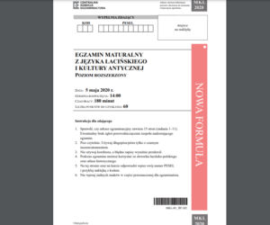 Matura próbna CKE 2021 język łaciński i kultura antyczna. Jakie będą pytania na maturze próbnej z języka łacińskiego i kultury antycznej? 