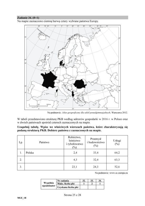 Matura 2018 - Geografia poziom rozszerzony. Arkusze egzaminacyjne