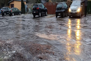 Ostrożnie! Szklanka, lodowisko, gołoledź!