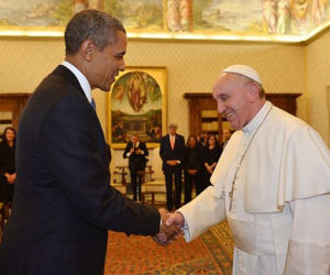 Obama u Franciszka (1)
