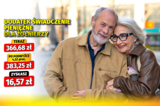 Dodatki emeryckie waloryzacja 4,52%