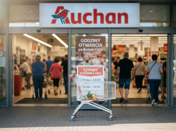 Czy Auchan jest otwarty 5 czerwca 2026? Godziny otwarcia Auchan po Bożym Ciele