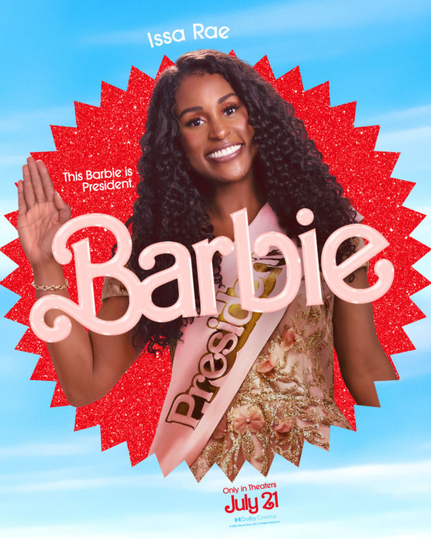 Issa Rae jako Barbie prezydent