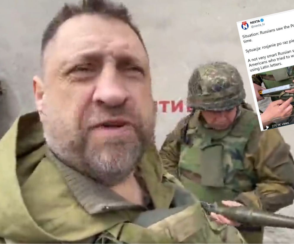 Rosyjscy żołnierze tafili na tajemniczy granat. Widzą tam polski napis i wychodzą na niezbyt bystrych [WIDEO]