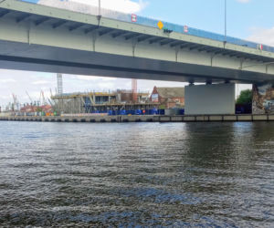 Budowa Morskiego Centrum Nauki w Szczecinie - kwiecień 2020