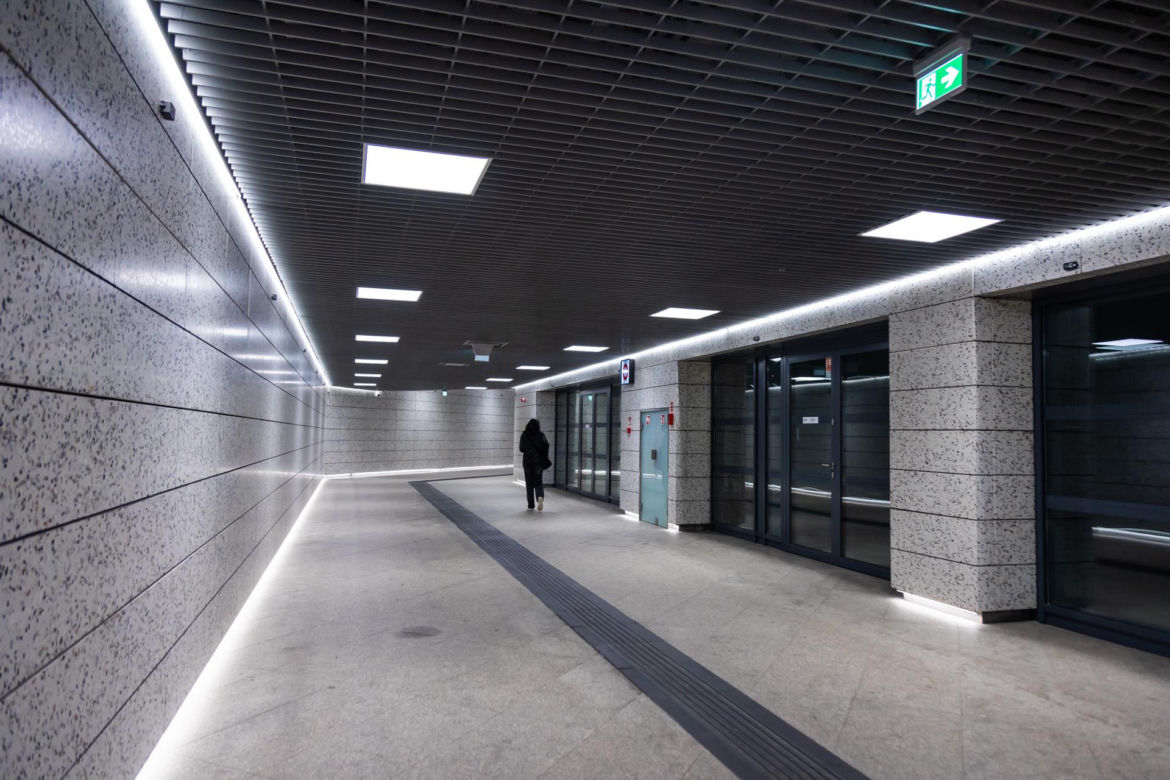 Lokalizacja przyszłej Metroteki na stacji metra M2 Kondratowicza