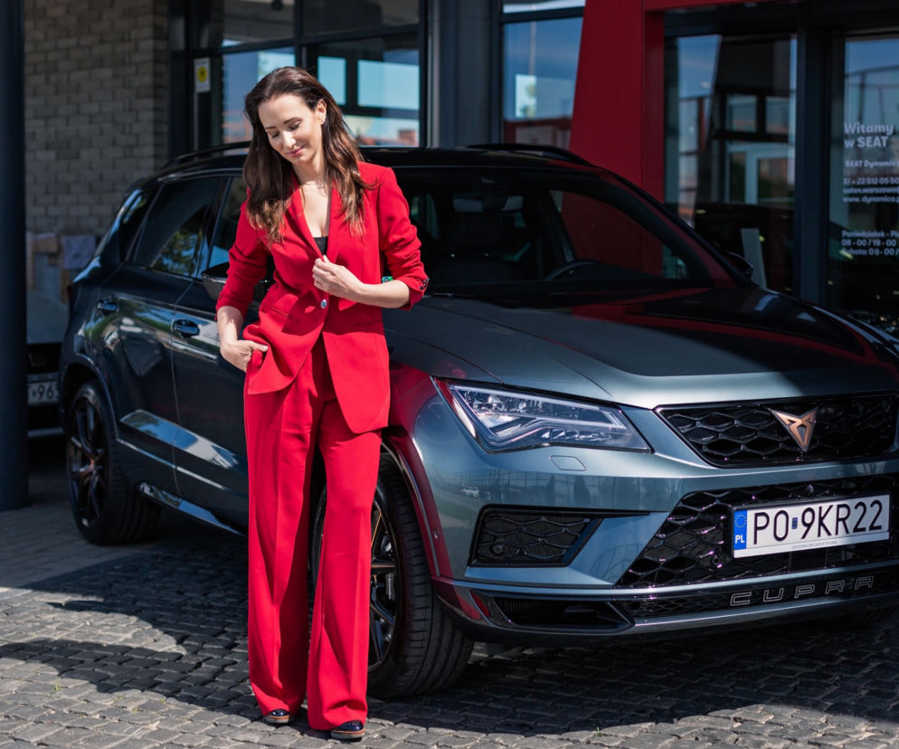 Cupra Ateca - taki samochód dostała na użytek Aleksandra Popławska 