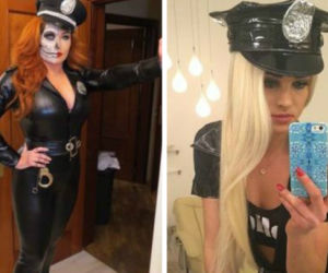 Grycan i Maffashion jako seksowne policjantki. Która wyglądała lepiej w Halloween?