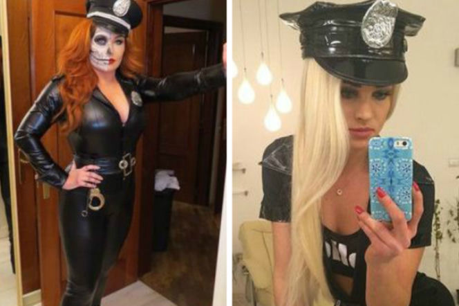 Grycan i Maffashion jako seksowne policjantki. Która wyglądała lepiej w Halloween?
