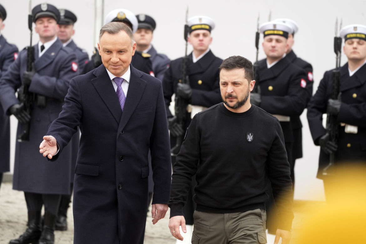 Zełenski z żoną w Pałacu Prezydenckim. Tak przywitał ich Duda
