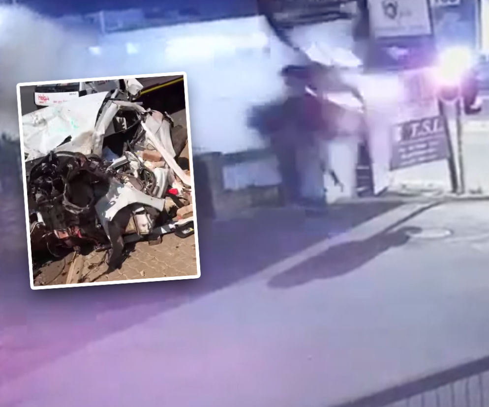 Potężny wypadek Audi TT 