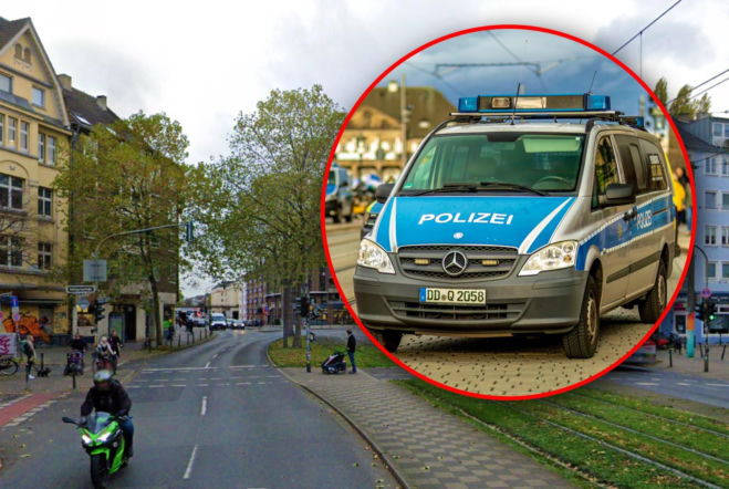 Sceny grozy na ulicy w Düsseldorfie. Polak rzucił się na swoją żonę z nożem! 