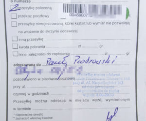 Na dowód z internetu odebraliśmy przesyłkę z poczty